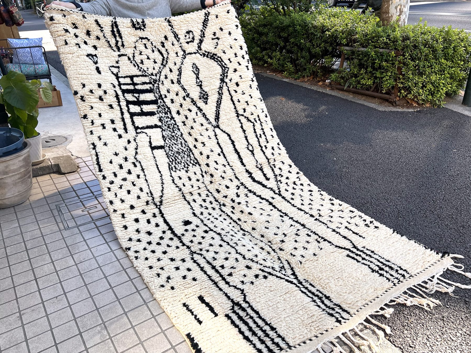 モロッコラグ アジラル Aziral moroccan rug255×140cm
