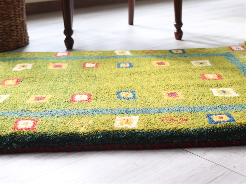 ランキングや新製品 手織りペルシャ絨毯 ギャッべ 新品 シーラーズ産