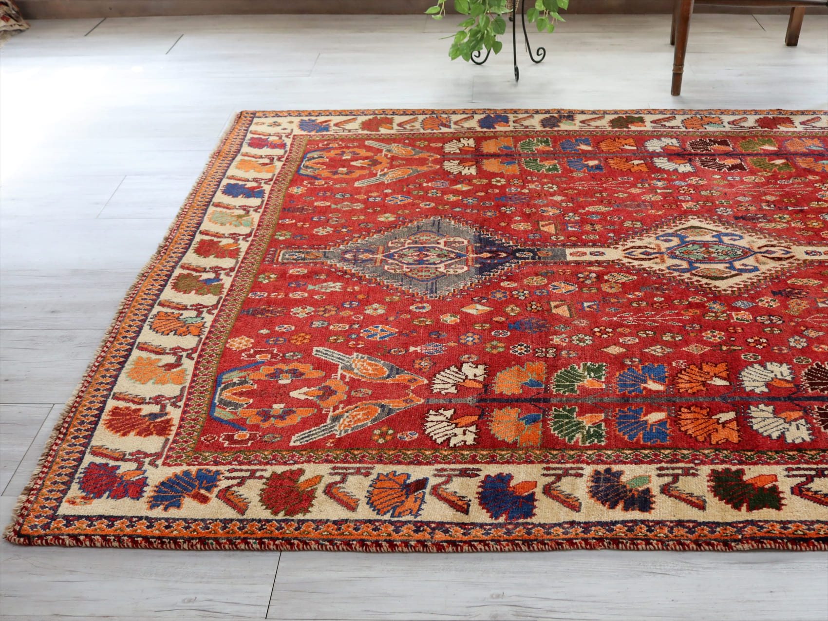 オールドギャッベ トライバルラグ Old Tribal rug, Shiraz, 247×164cm 