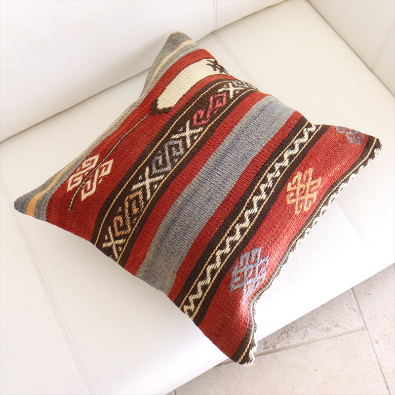 オールド キリムクッションカバー 40cmサイズ Turkish Kilim Cushion