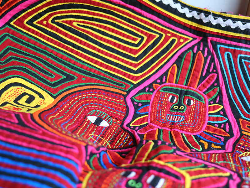 Panama パナマ モラ刺繍 飾り布 ヴィンテージ - メルカリ