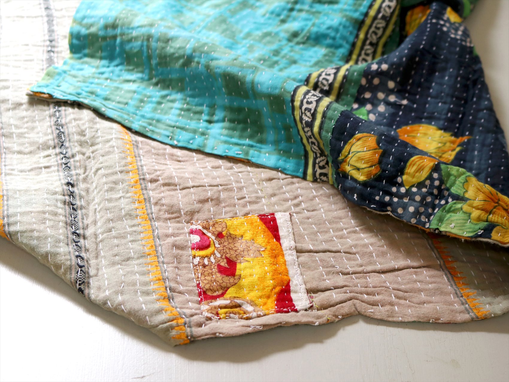 ヴィンテージカンタキルト19 made in India ラリーキルト