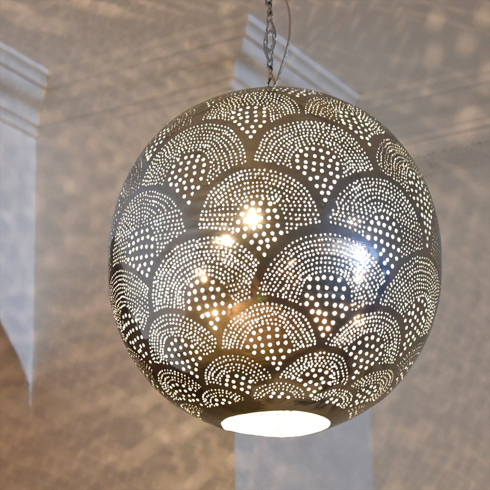 超美品】定価29,000円！モロッコランプ 真鍮メタルシェード 世界一