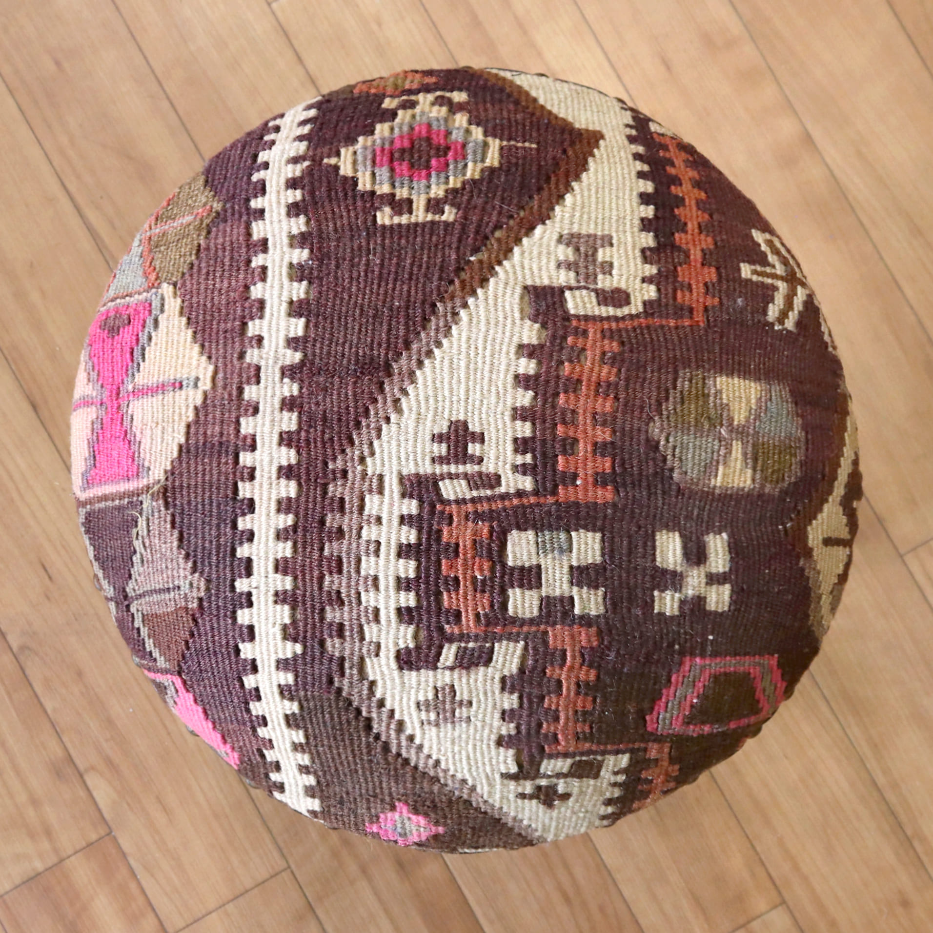 キリムスツール丸型