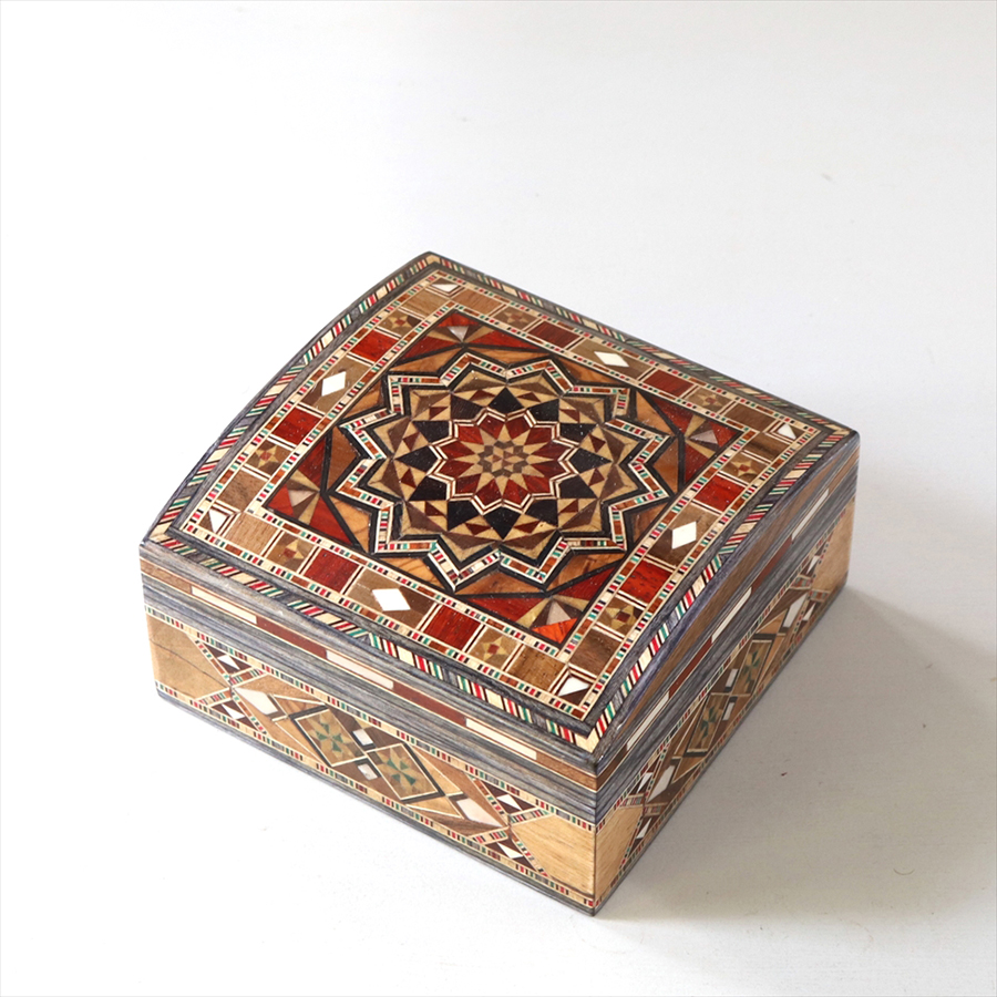 ③ ペルシャ 伝統工芸 ハータム カーリー 寄木細工 象嵌 ボックス 小物
