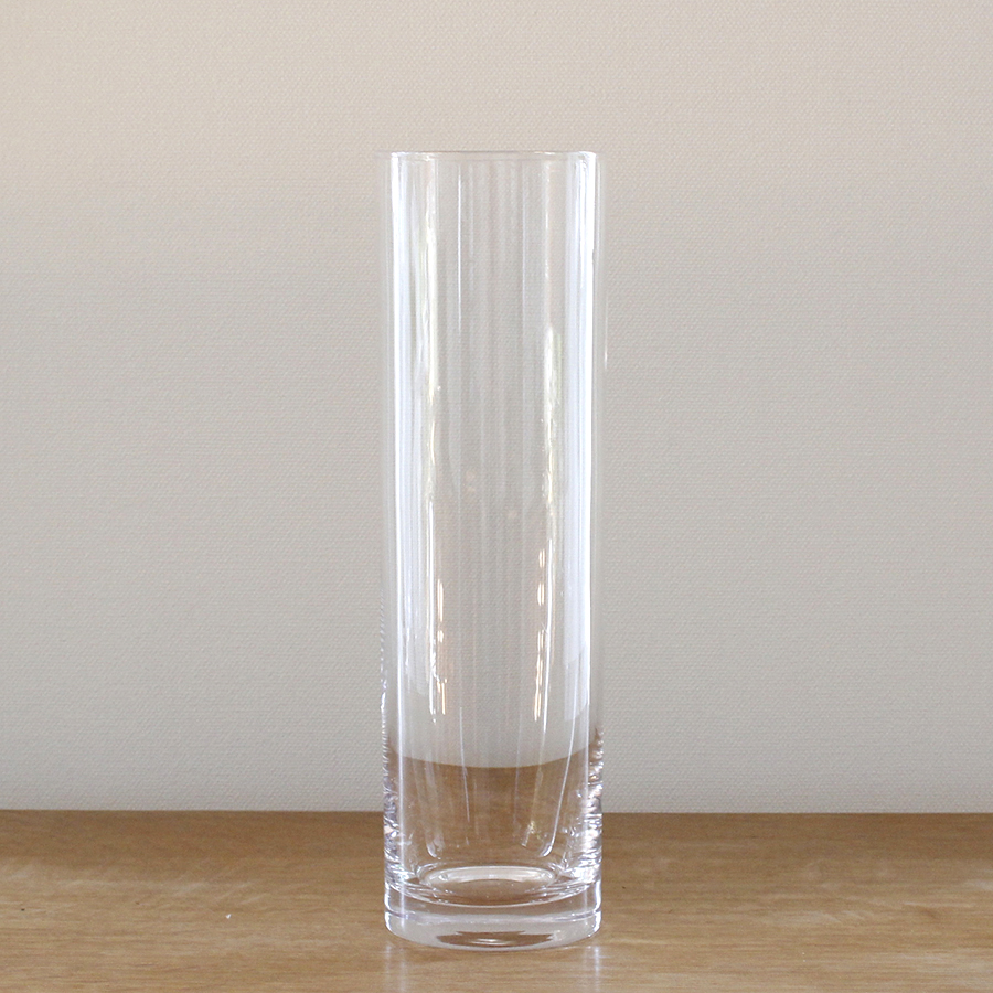 ガラタバザール 花瓶 一輪挿し フラワーベース ガラス シンプル クリア 直径9 高さ30cm Flower Vase Galass