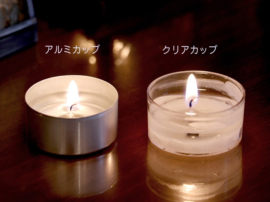ガラタバザール / ティーライトキャンドル クリアカップ/10個入り 燃焼約5時間 日本製 カメヤマ