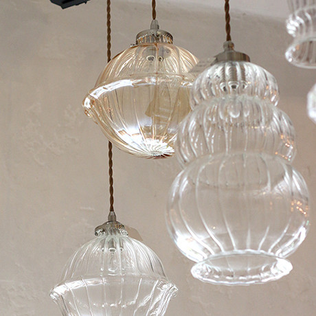 Egyptian Glass Shade Lamp