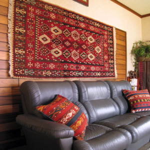 kilim on the wall